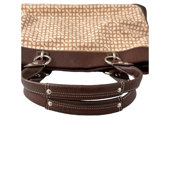 Coach Penelope Op Art Brown Leather Coated Canvas Purse - Picture 14 of 16